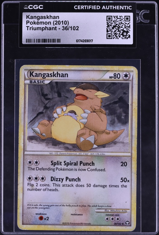 1995 kangaskhan pokemon card value Kangaskhan 1999 Jungle #21/64 Unlimited Price Guide