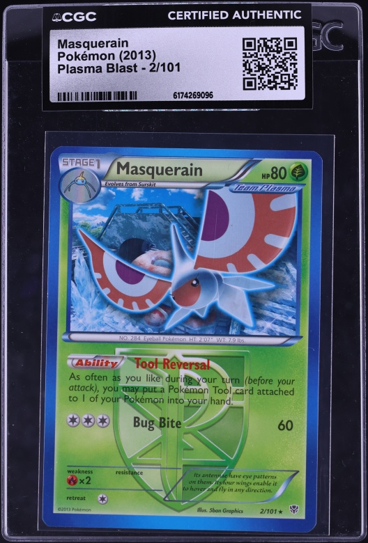 masquerain pokemon card value Pokemon Card - S&S: Rebel Clash 011/192 - MASQUERAIN (reverse holo):  BBToyStore.com