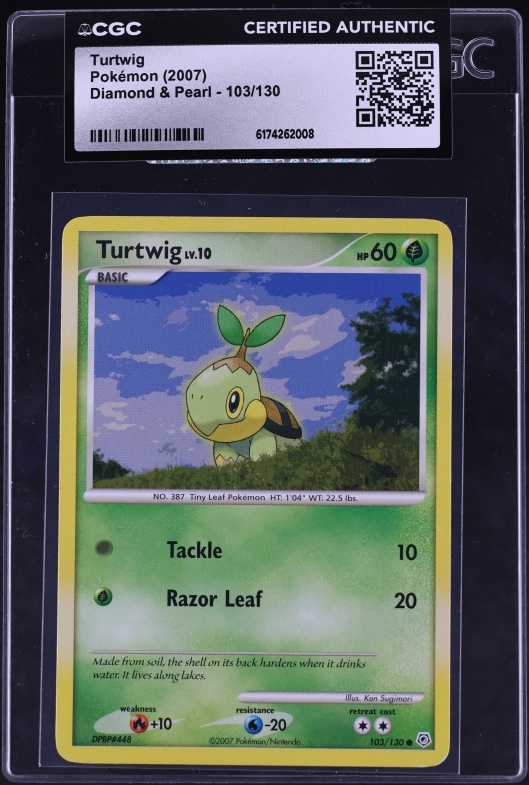 shiny turtwig pokemon cards GG31/GG70 the Defending Pokémon is now Paralyzed Turtwig | Platinum—Supreme Victors |