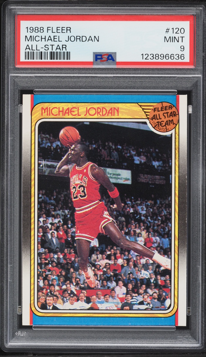 1988 Fleer All Star Michael Jordan #120 PSA 9 MINT