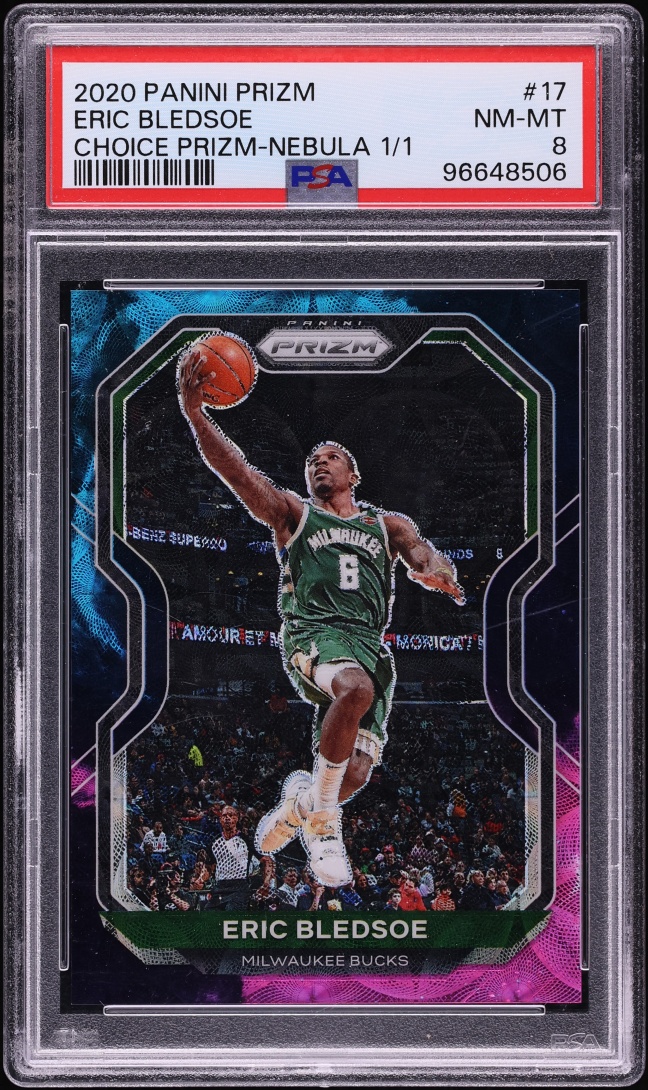 2020 Panini Prizm Choice Nebula Eric Bledsoe 1/1 #17 PSA 8 NM-MT