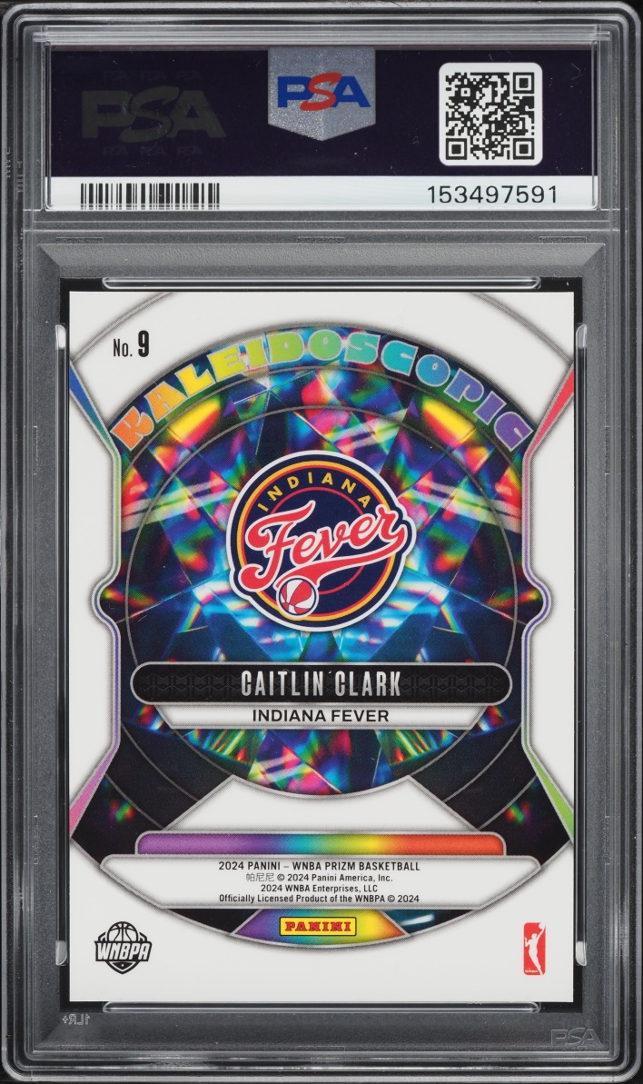 2024 Panini Prizm WNBA Kaleidoscopic Caitlin Clark ROOKIE #9 PSA 10 GEM MINT