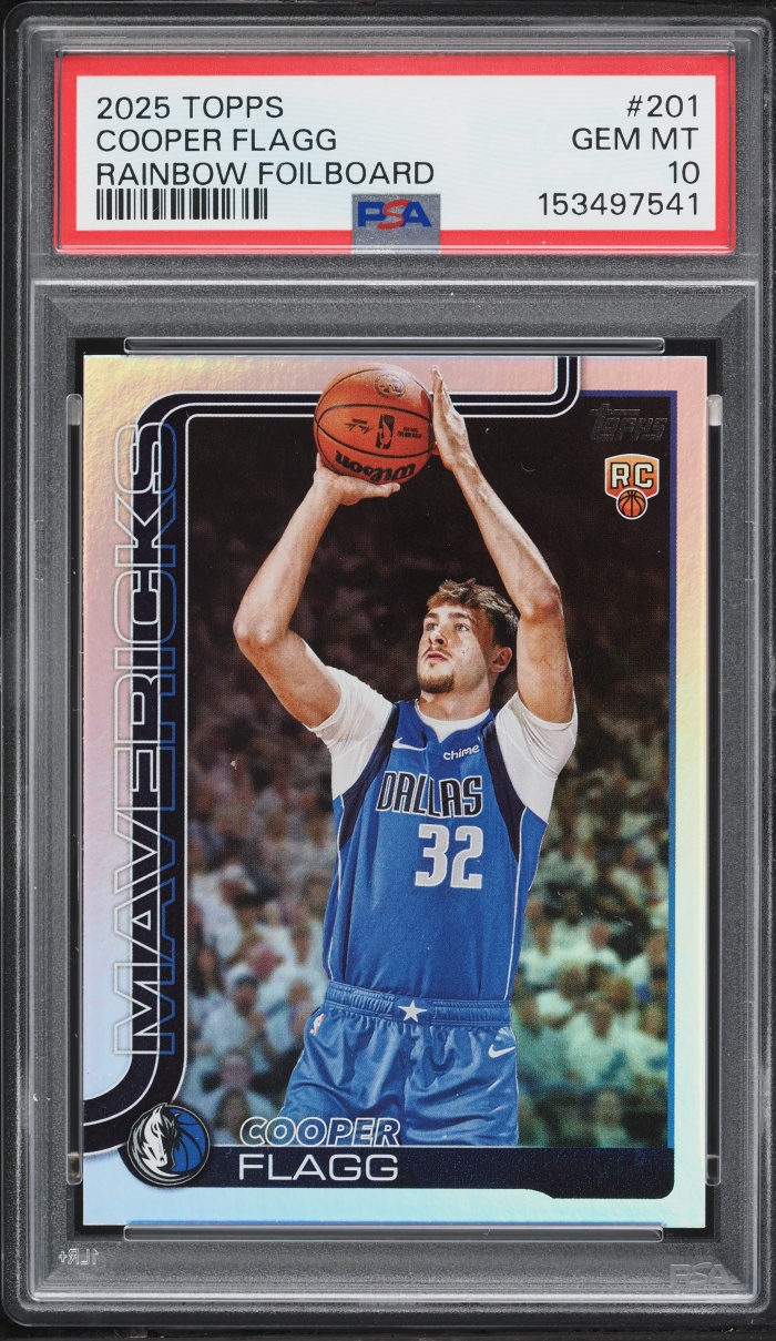 2025 Topps Rainbow Foilboard Cooper Flagg ROOKIE #201 PSA 10 GEM MINT