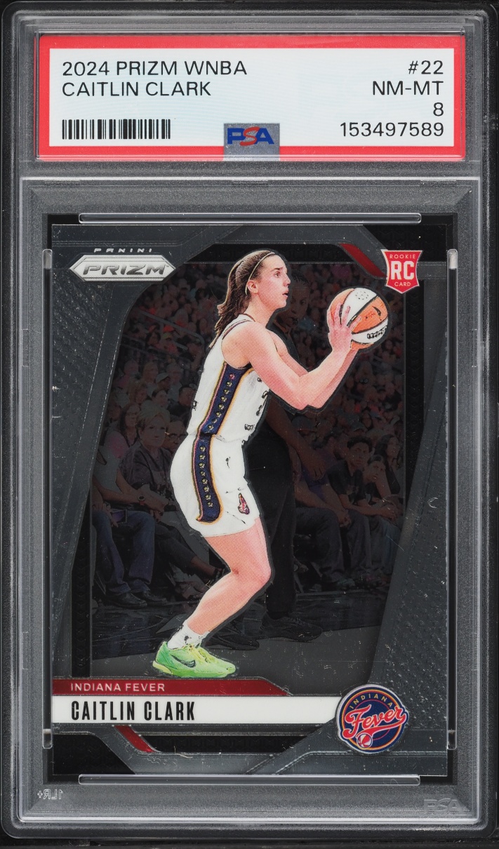 2024 Panini Prizm WNBA Caitlin Clark ROOKIE #22 PSA 8 NM-MT