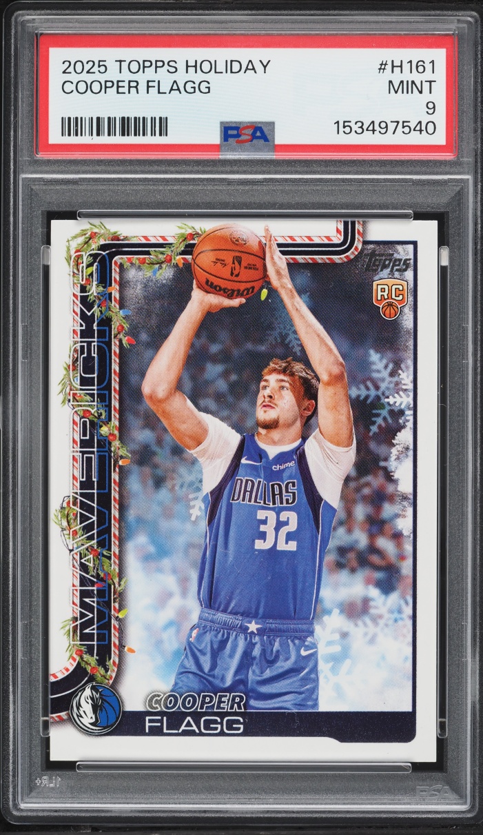 2025 Topps Holiday Cooper Flagg ROOKIE #H161 PSA 9 MINT