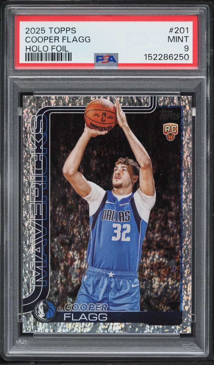 2025 Topps Holo Foil Cooper Flagg ROOKIE #201 PSA 9 MINT