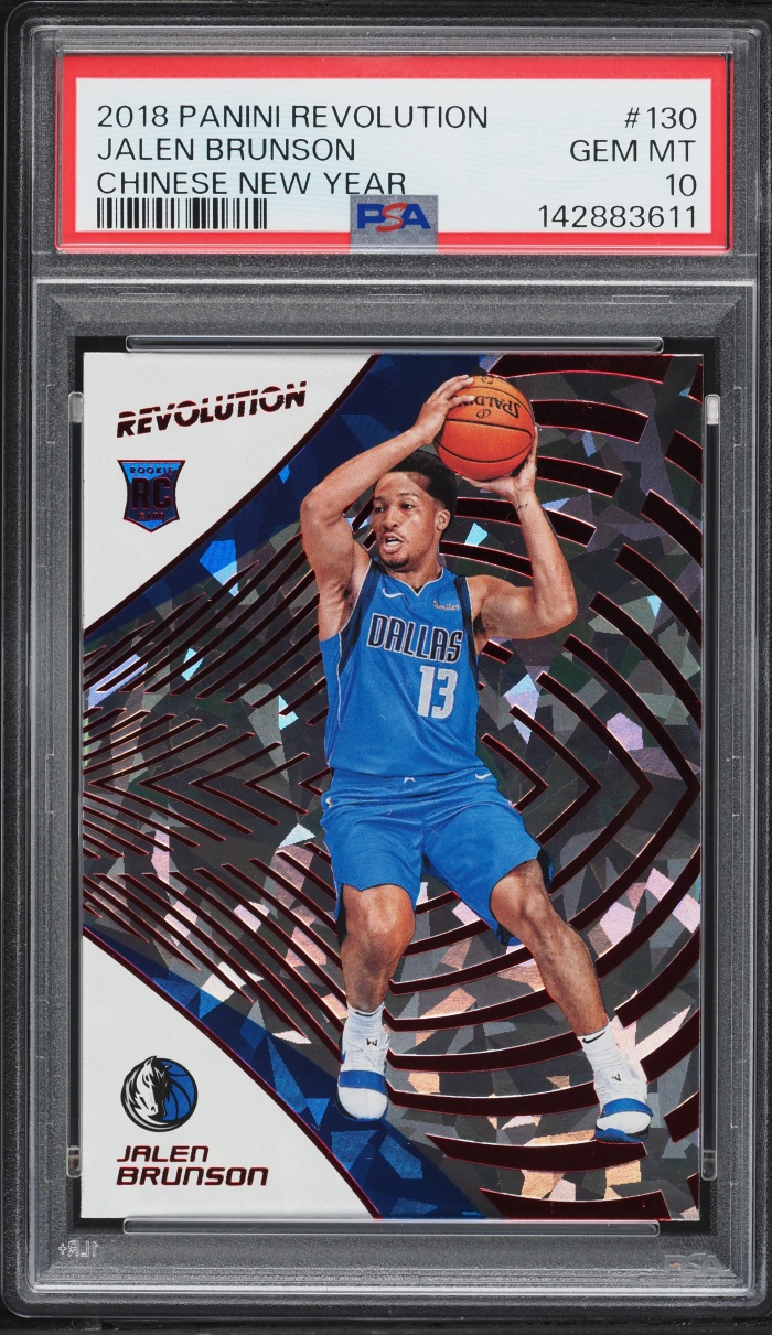 2018 Panini Revolution Chinese New Year Jalen Brunson ROOKIE #130 PSA 10 GEM MINT
