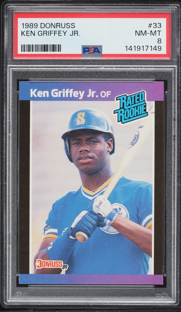 1989 Donruss Ken Griffey Jr. ROOKIE #33 PSA 8 NM-MT