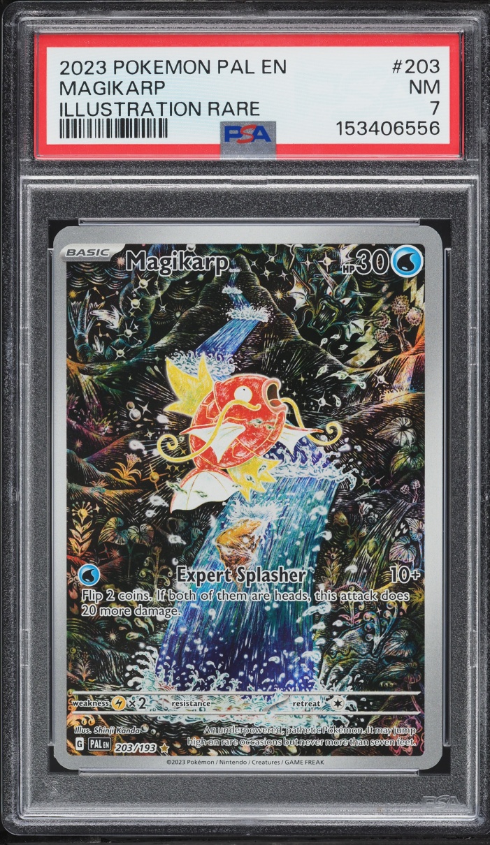 2023 Pokemon Scarlet & Violet Paldea Evolved IR Magikarp #203 PSA 7 NRMT