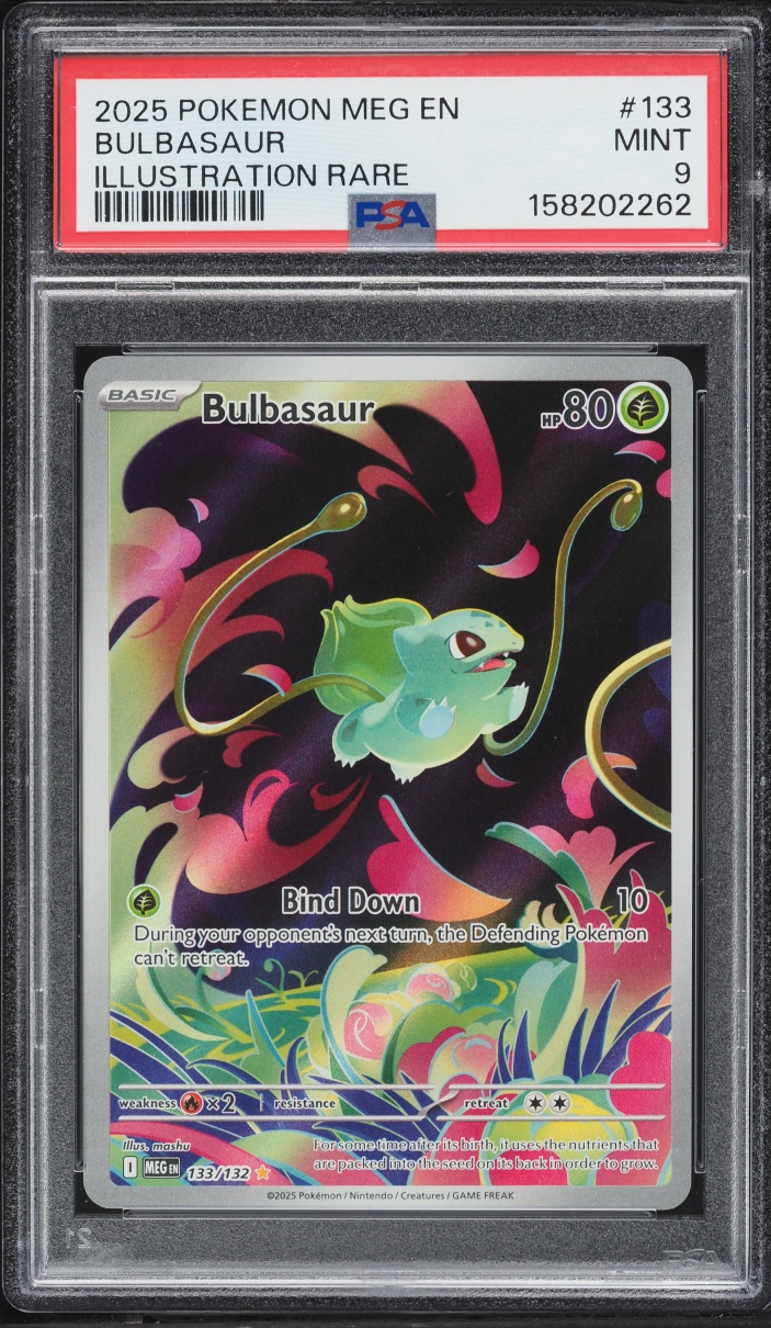 2025 Pokemon Mega Evolution IR Bulbasaur #133 PSA 9 MINT