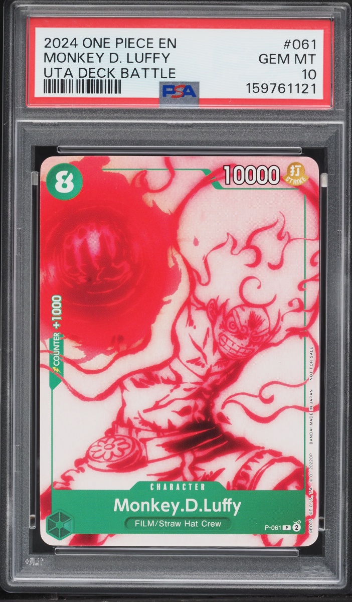 2024 One Piece Promo Uta Deck Battle Monkey D. Luffy #061 PSA 10 GEM MINT
