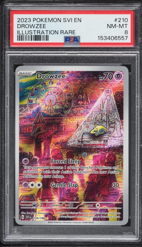 2023 Pokemon Japanese Scarlet & Violet Ex AR Drowzee #86 PSA 10