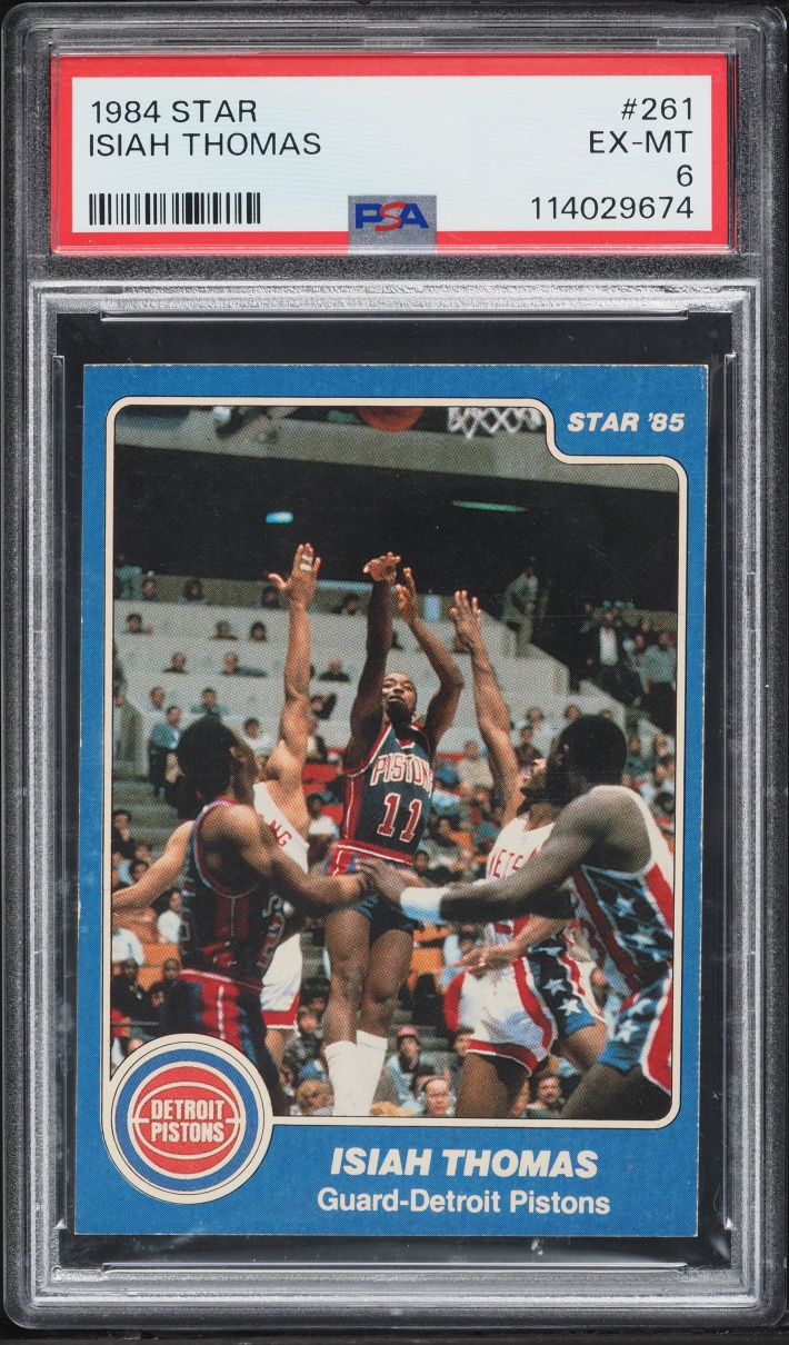 1984 Star Basketball Isiah Thomas ROOKIE #261 PSA 6 EXMT