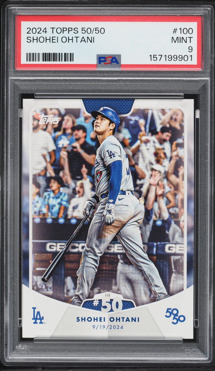 2024 Topps 50/50 Shohei Ohtani #100 PSA 9 MINT
