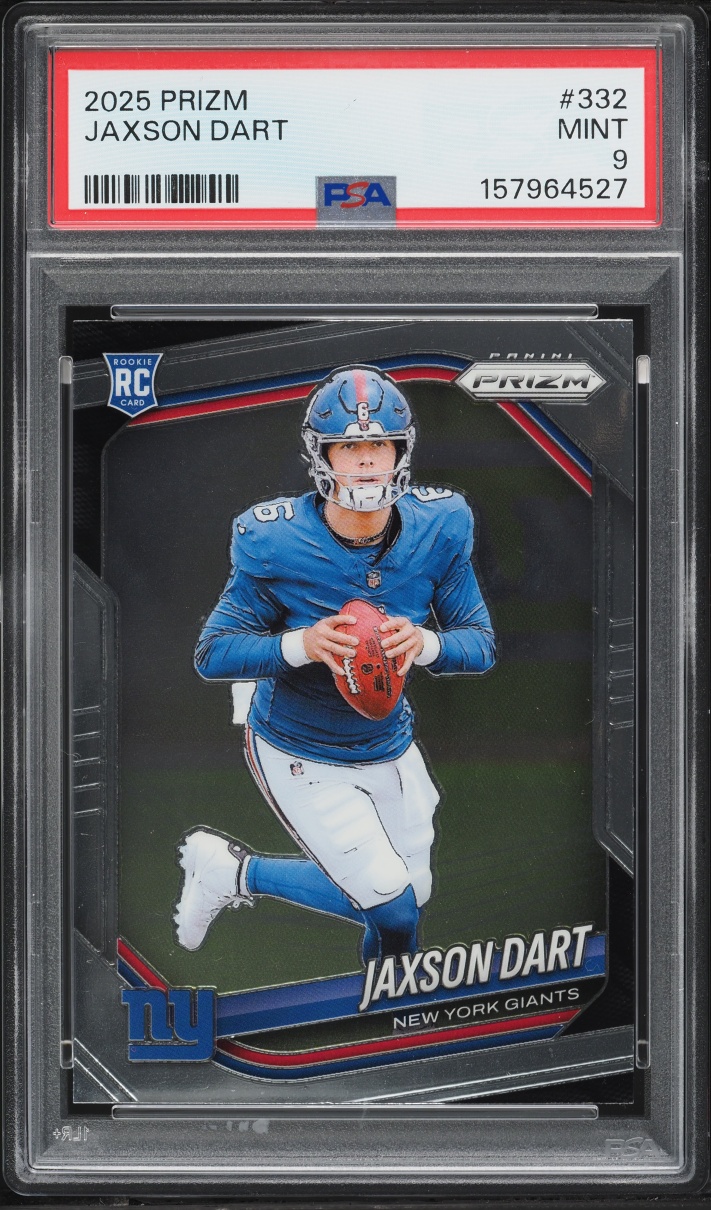 2025 Panini Prizm Jaxson Dart ROOKIE #332 PSA 9 MINT