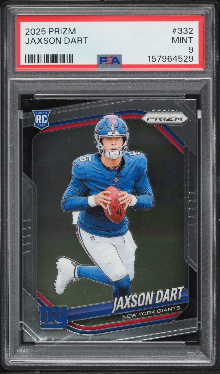 2025 Panini Prizm Jaxson Dart ROOKIE #332 PSA 9 MINT