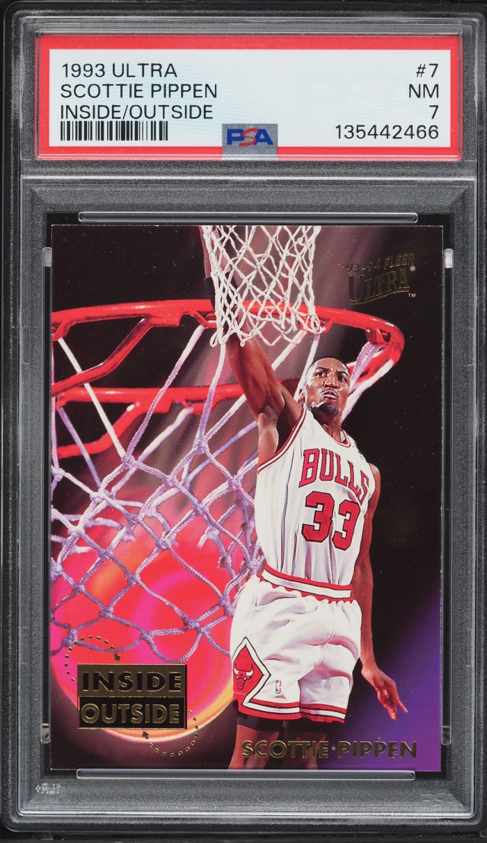 1993 Ultra Inside Outside Scottie Pippen #7 PSA 7 NRMT