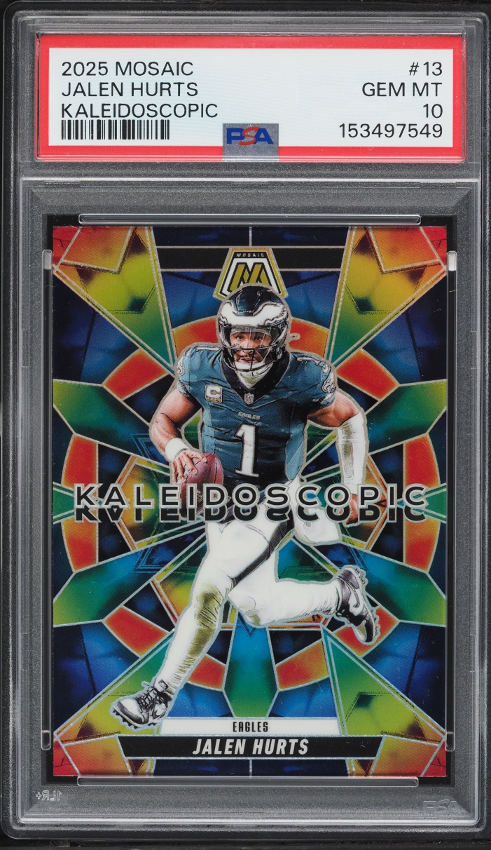 2025 Panini Mosaic Kaleidoscopic Prizm Jalen Hurts #13 PSA 10 GEM MINT