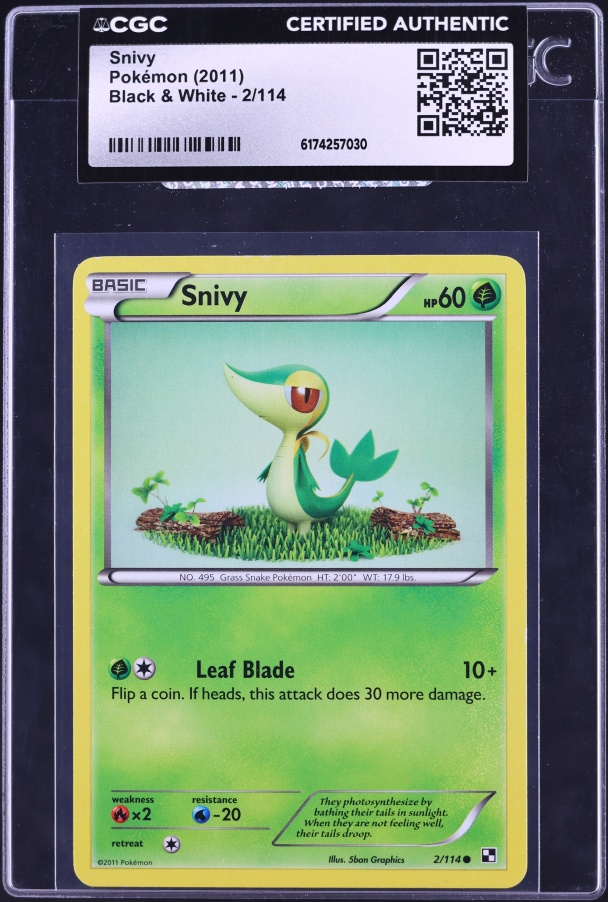 2025 Pokemon Japanese SV Black Bolt Art Rare Snivy #087 PSA 10 GEM