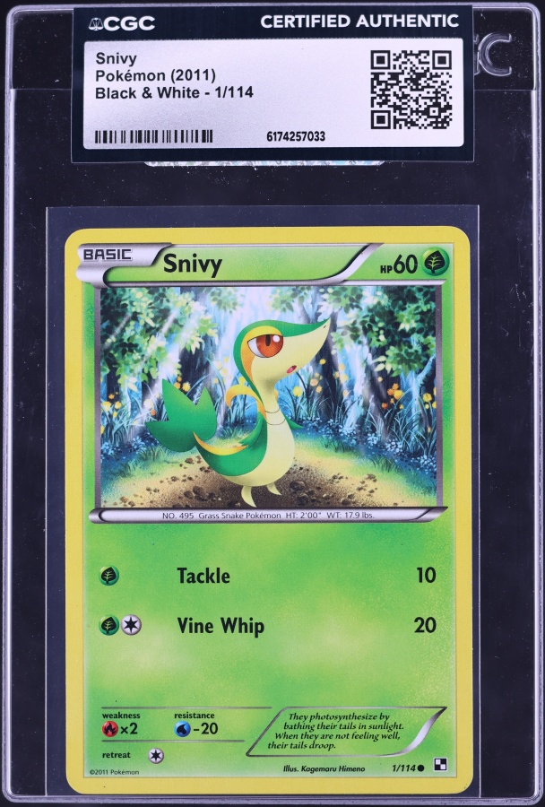 2025 Pokemon Japanese SV Black Bolt Art Rare Snivy #087 PSA 10 GEM