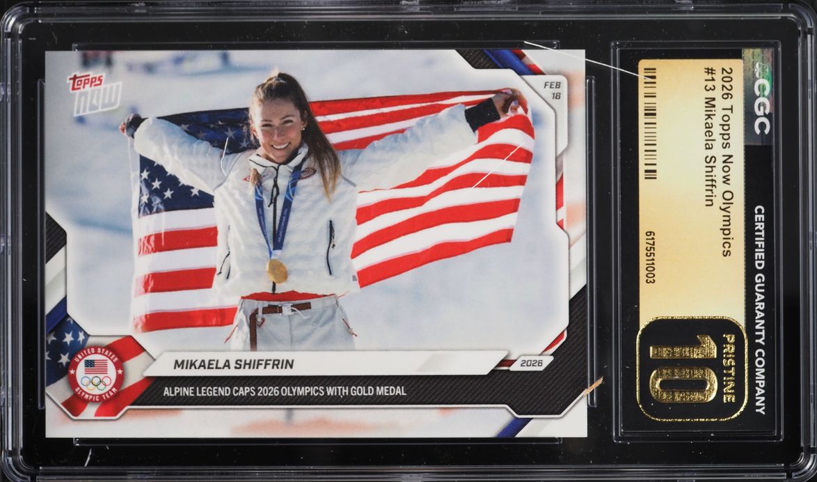 2026 Topps Now Olympics Mikaela Shiffrin #13 CGC 10 PRISTINE