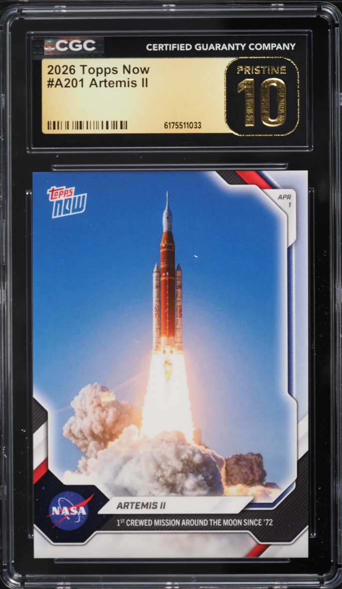 2026 Topps Now Artemis II #A201 CGC 10 PRISTINE