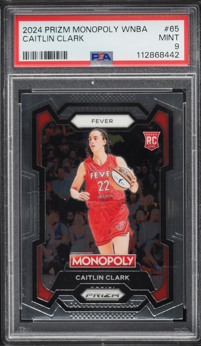 2024 Panini Prizm WNBA Monopoly Caitlin Clark ROOKIE #65 PSA 9 MINT