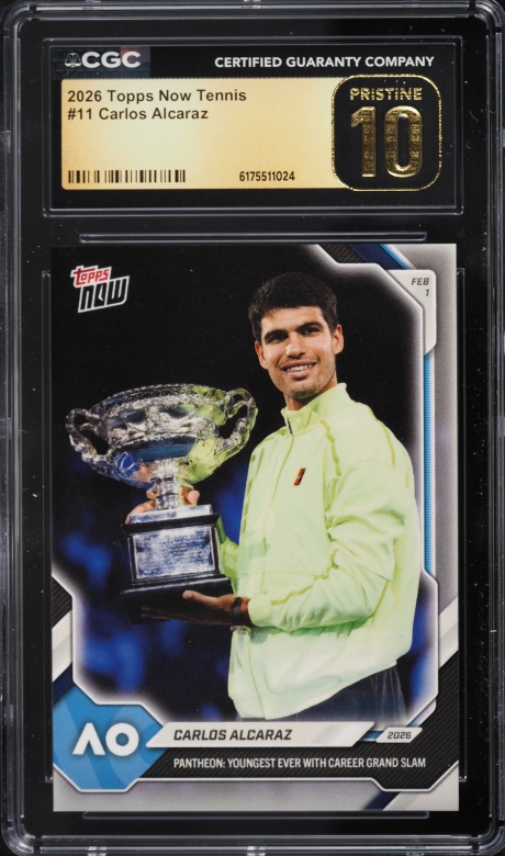 2024 Topps Royalty Racket Knob Carlos Alcaraz RELIC AUTO 1/1 #RKA