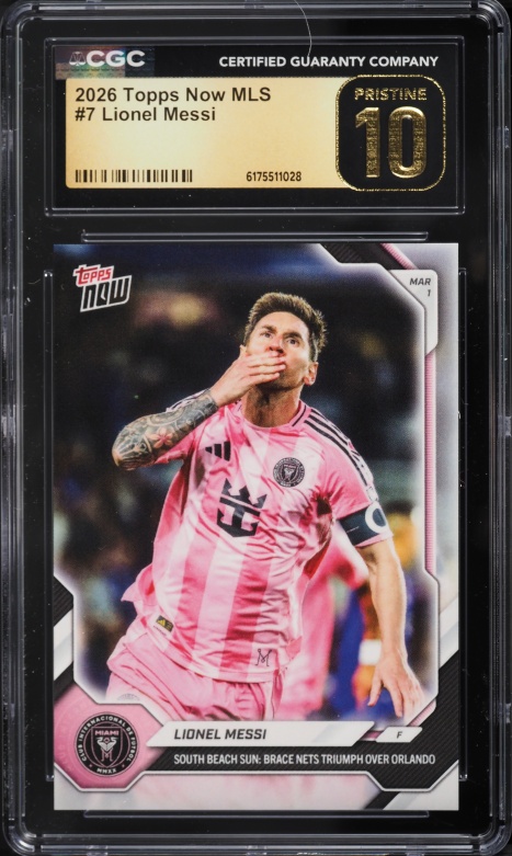 2026 Topps Now Artemis II #A201 CGC 10 PRISTINE on Fanatics Collect