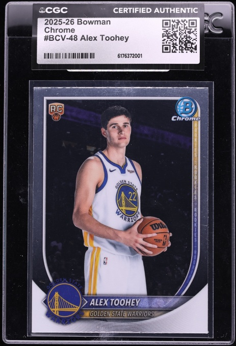 2025 Bowman Chrome Alex Toohey ROOKIE #BCV-48 CGC AUTH