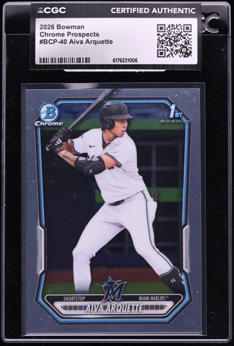 2026 Bowman Chrome Aiva Arquette PROSPECT #BCP-40 CGC AUTH