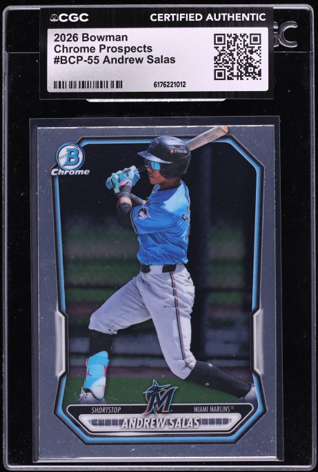 2026 Bowman Chrome Andrew Salas PROSPECT #BCP-55 CGC AUTH