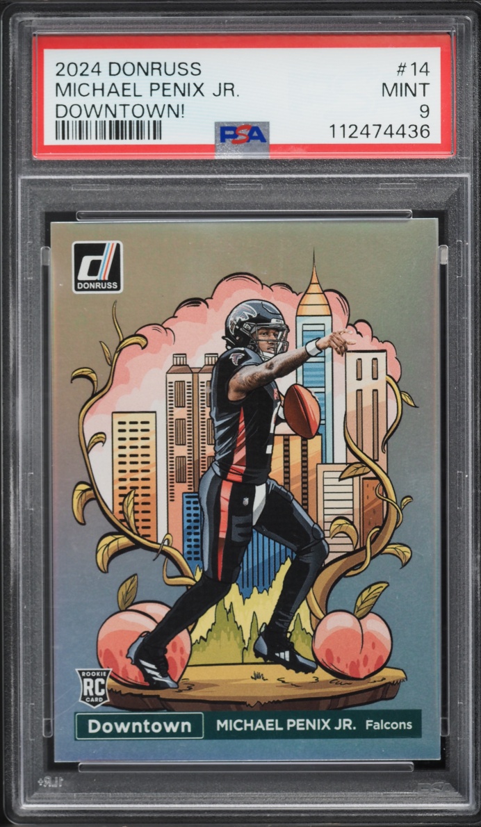 2024 Donruss Downtown Michael Penix Jr. ROOKIE #14 PSA 9 MINT