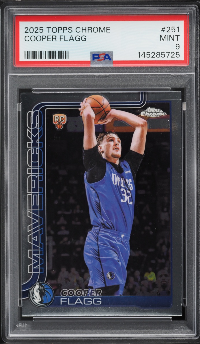 2025 Topps Chrome Cooper Flagg ROOKIE #251 PSA 9 MINT