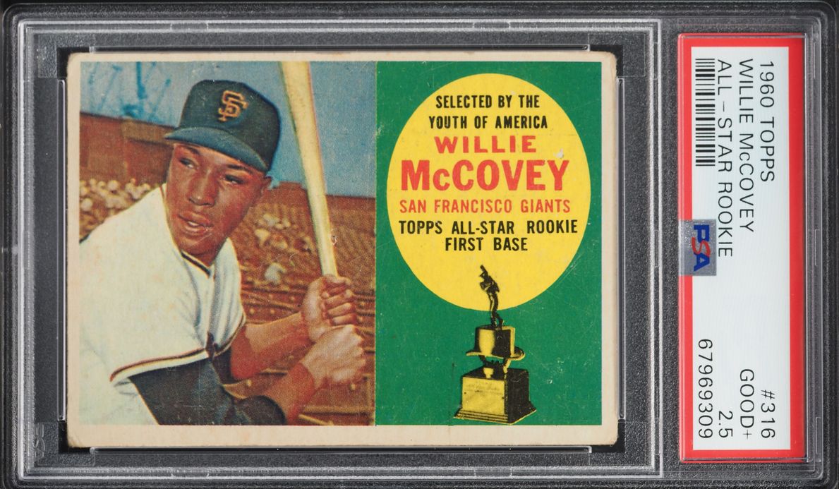 1960 Topps Willie McCovey ROOKIE #316 PSA 2.5 GD+