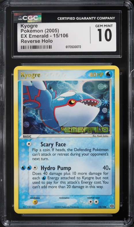 2005 Pokemon Japanese Play Promo EX Starter Kit Holo Kyogre ex #27