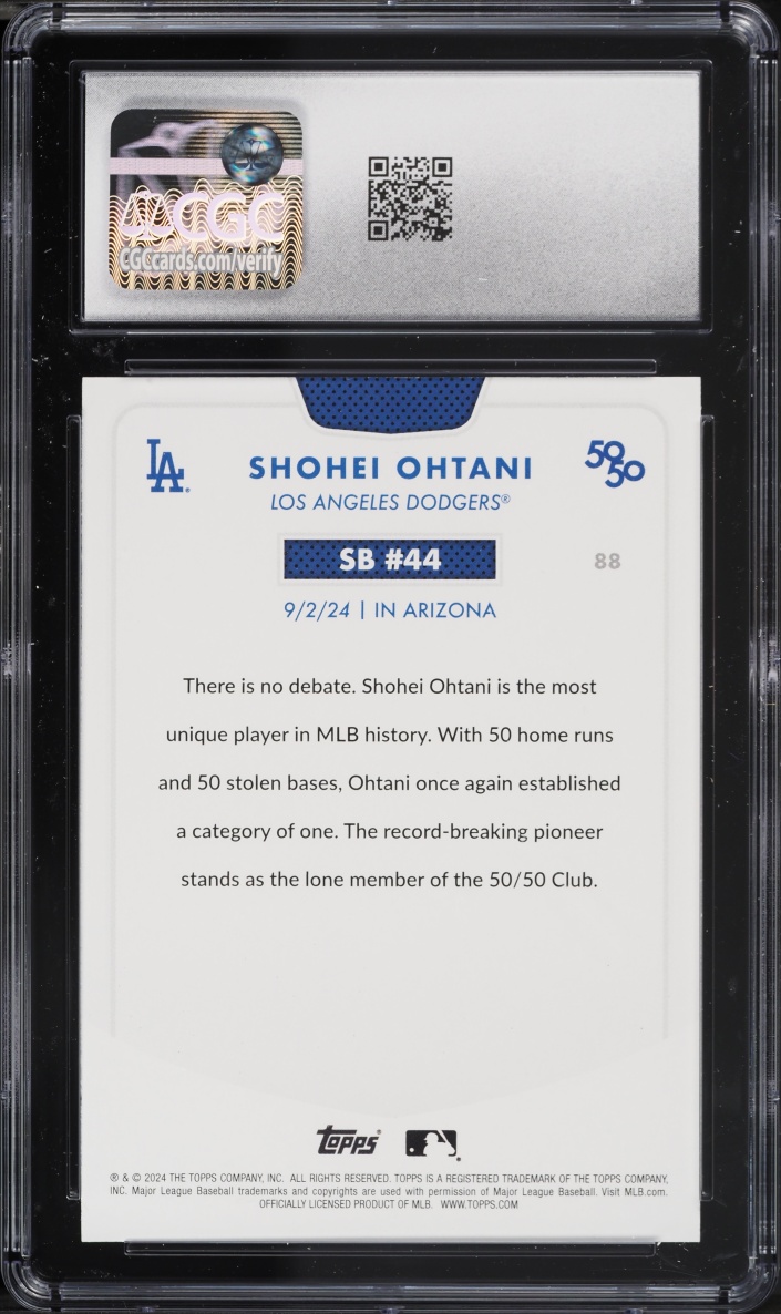 2024 Topps 50/50 Shohei Ohtani #88 CGC 10 GEM MINT