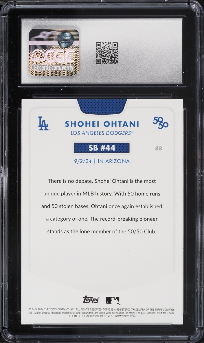 2024 Topps 50/50 Shohei Ohtani #88 CGC 9.5 MINT+