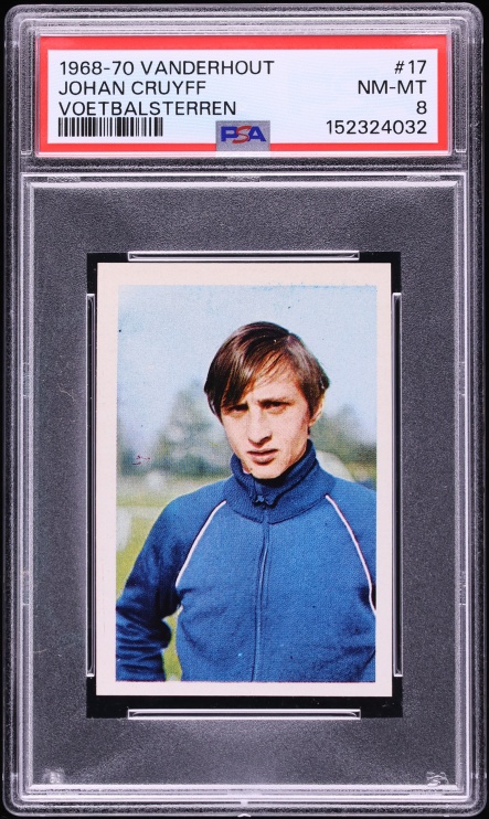 1969 Vanderhout Voetbalsterren Soccer Johan Cruyff ROOKIE #17 PSA 8 NM-MT