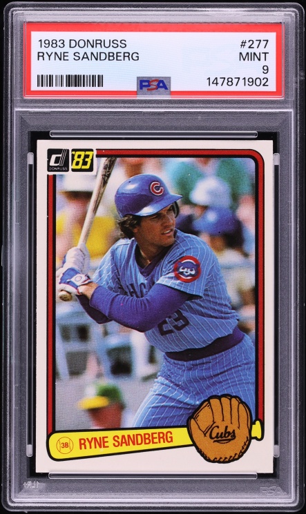 1983 Donruss Ryne Sandberg ROOKIE #277 PSA 9 MINT