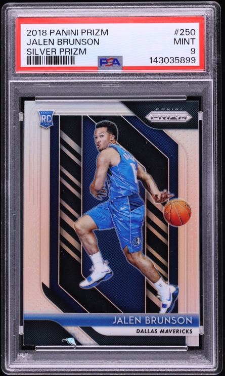 2018 Panini Prizm Silver Jalen Brunson ROOKIE #250 PSA 9 MINT
