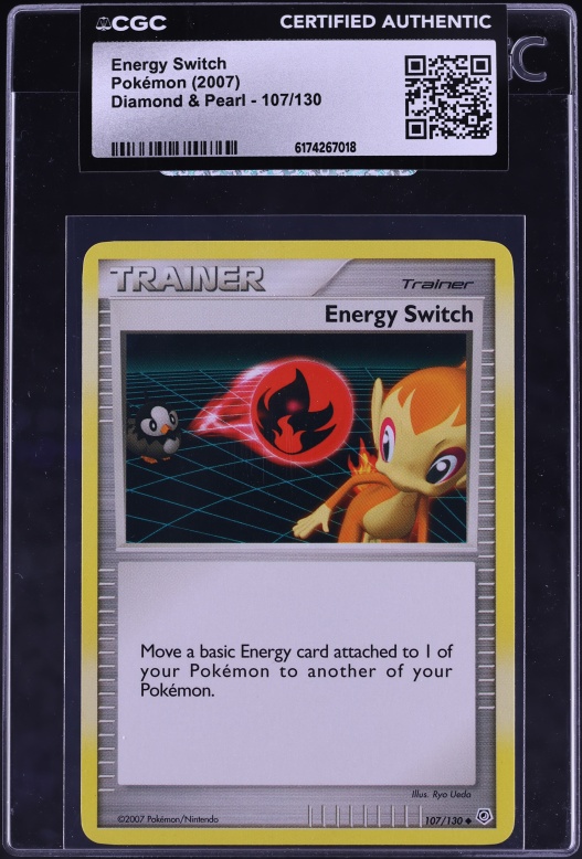 2007 Pokemon Diamond & Pearl Energy Switch #107 CGC AUTH
