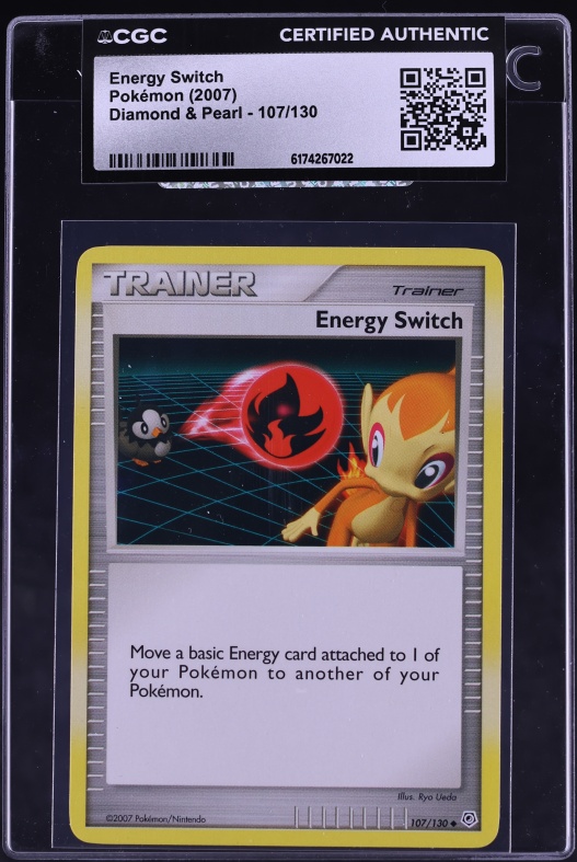 2007 Pokemon Diamond & Pearl Energy Switch #107 CGC AUTH