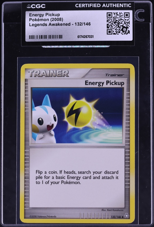 2008 Pokemon Legends Awakened Energy Pickup #132 CGC AUTH