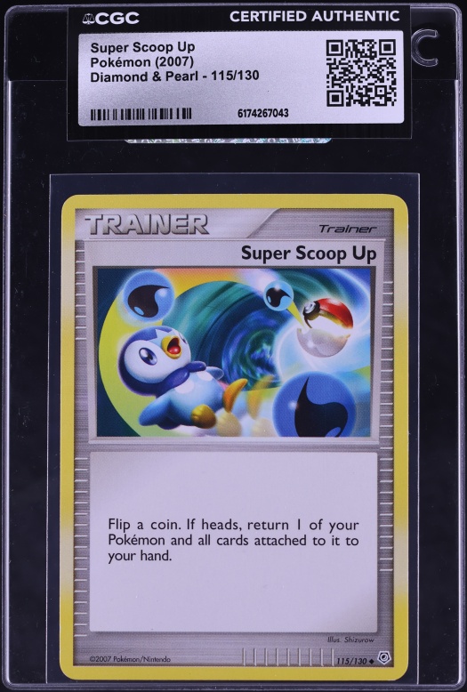 2007 Pokemon Diamond & Pearl Super Scoop Up #115 CGC AUTH