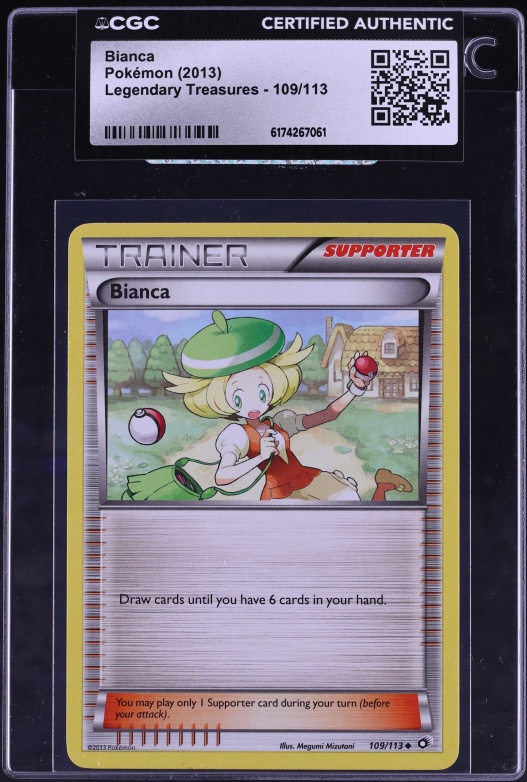 2013 Pokemon Legendary Treasures Bianca #109 CGC AUTH