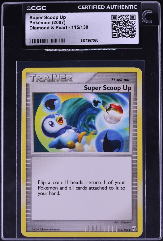 2007 Pokemon Diamond & Pearl Super Scoop Up #115 CGC AUTH