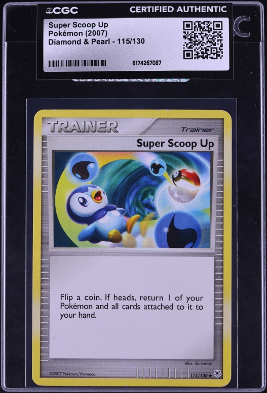 2007 Pokemon Diamond & Pearl Super Scoop Up #115 CGC AUTH