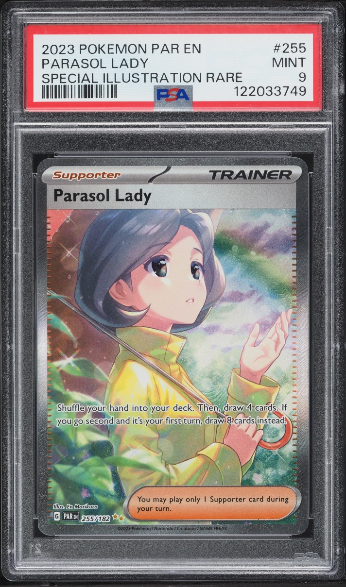 2023 Pokemon Scarlet & Violet Paradox Rift SIR Parasol Lady #255 PSA 9 MINT