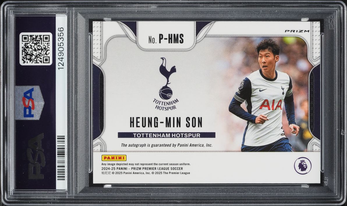 2024 Panini Prizm Premier League Penmanship Choice Heung-Min Son AUTO DNA 10 #P-HMS PSA 10 GEM